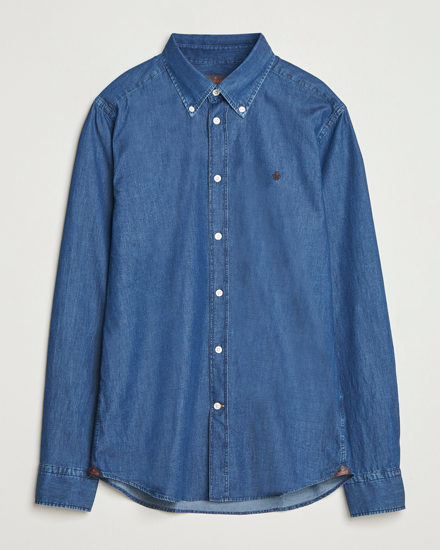 Herre | Skjorter | Morris | Light Denim Shirt Blue