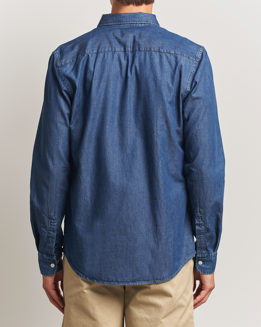 Herre | Skjorter | Morris | Light Denim Shirt Blue