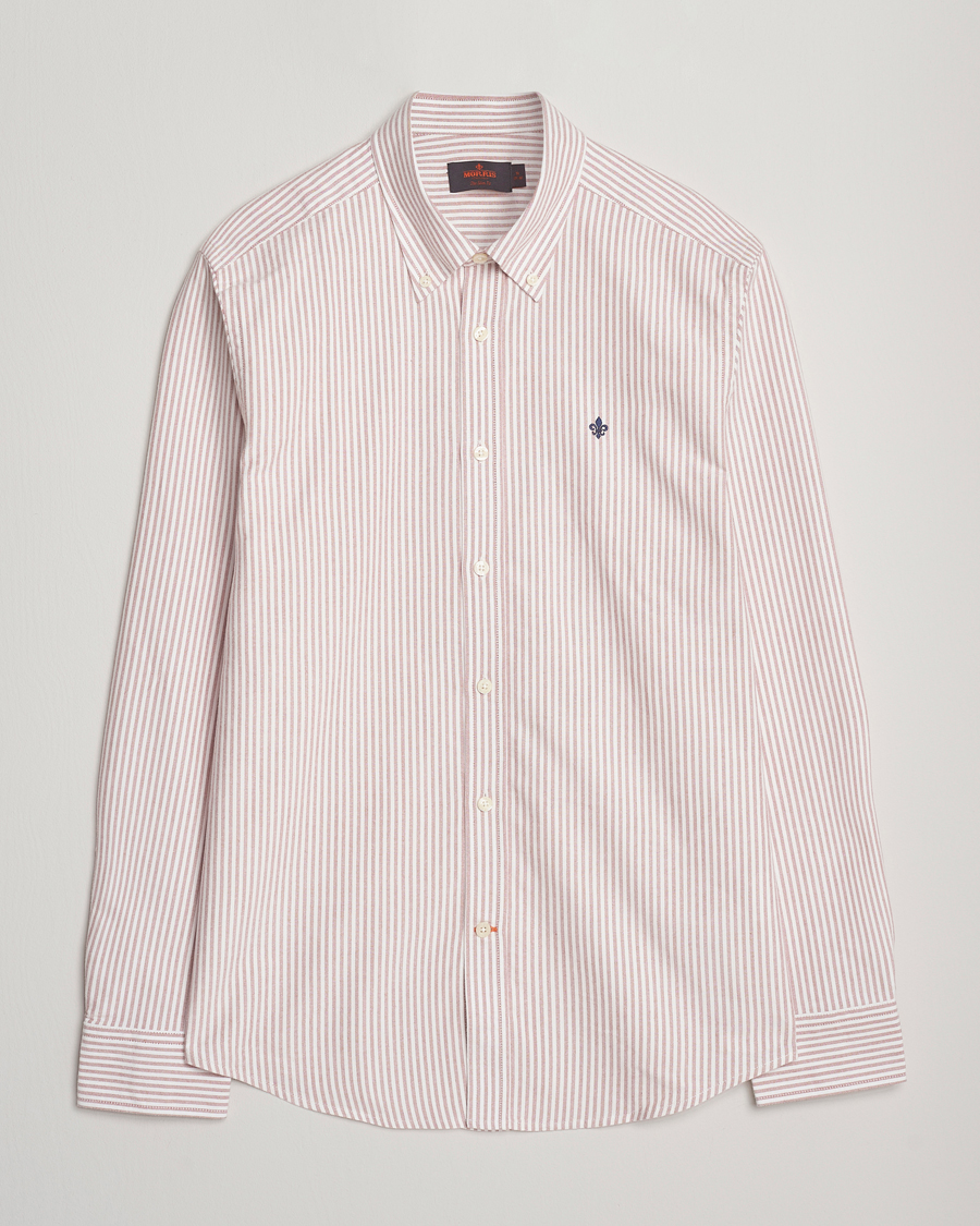 Herre | Skjorter | Morris | Douglas Oxford Striped Shirt Red