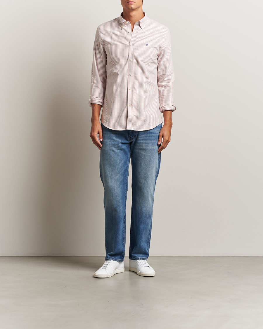 Herre | Skjorter | Morris | Douglas Oxford Striped Shirt Red