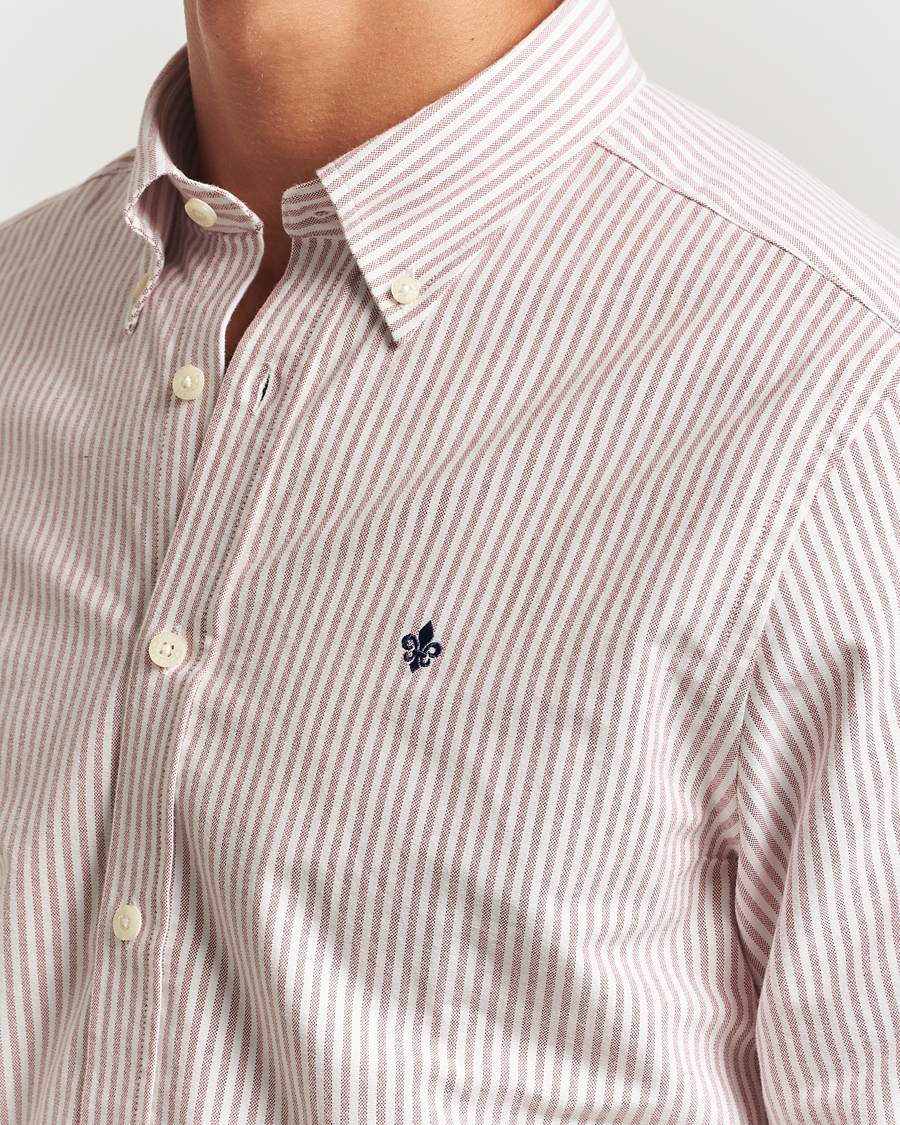 Herre | Skjorter | Morris | Douglas Oxford Striped Shirt Red