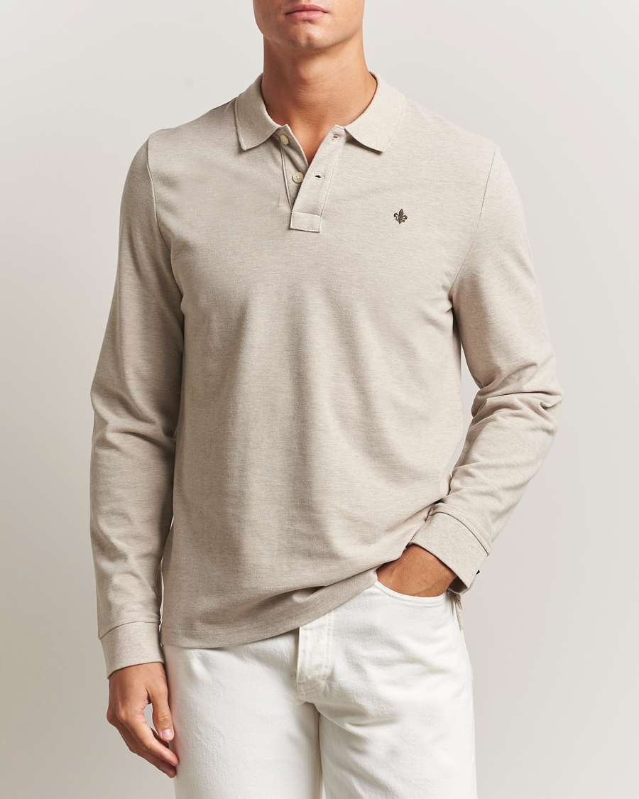 Herre | Gensere | Morris | Camden Long Sleeve Polo Shirt Khaki
