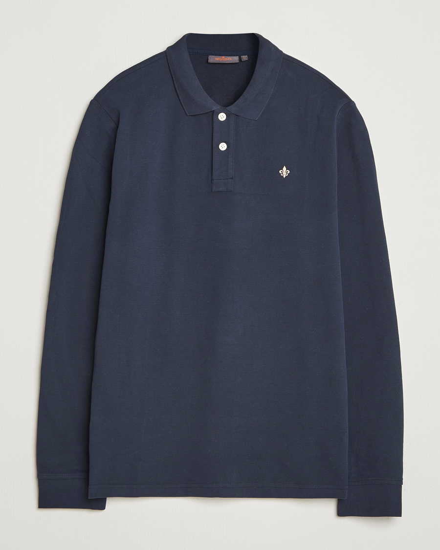 Herre | Gensere | Morris | Camden Long Sleeve Polo Shirt Navy