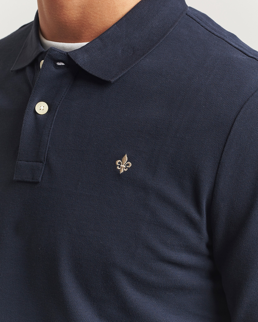 Herre | Gensere | Morris | Camden Long Sleeve Polo Shirt Navy