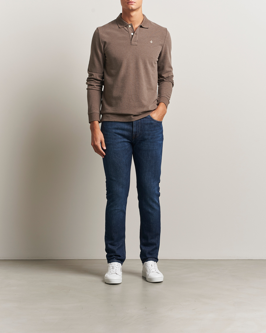Herre | Gensere | Morris | Camden Long Sleeve Polo Brown