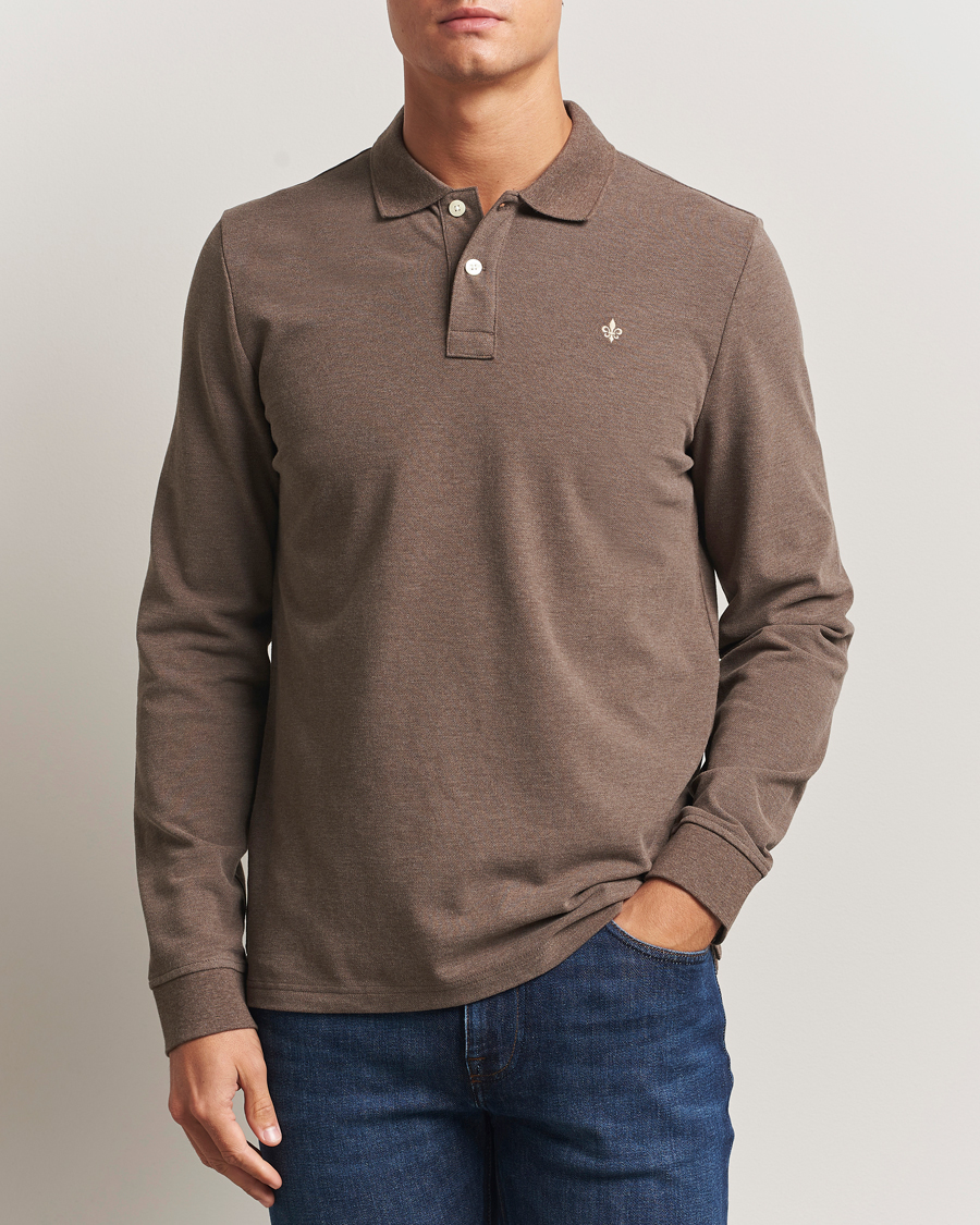 Herre | Gensere | Morris | Camden Long Sleeve Polo Brown