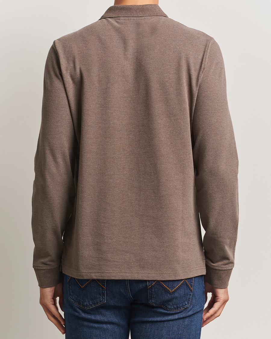 Herre | Gensere | Morris | Camden Long Sleeve Polo Brown