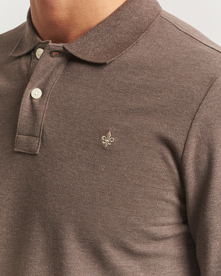 Herre | Gensere | Morris | Camden Long Sleeve Polo Brown