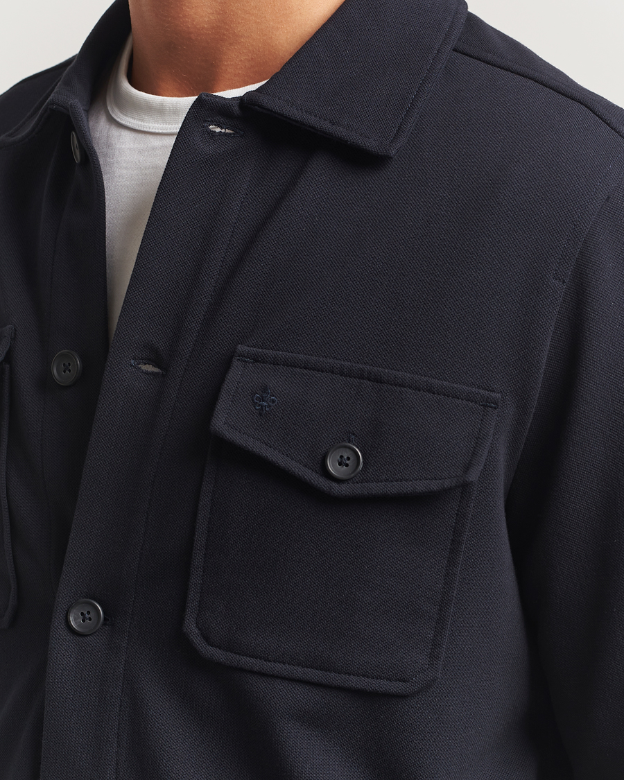 Herre | Skjorter | Morris | Andrew Jersey Overshirt Old Blue