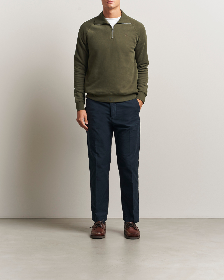 Herre | Gensere | Morris | Maryon Half Zip Sweatshirt Olive