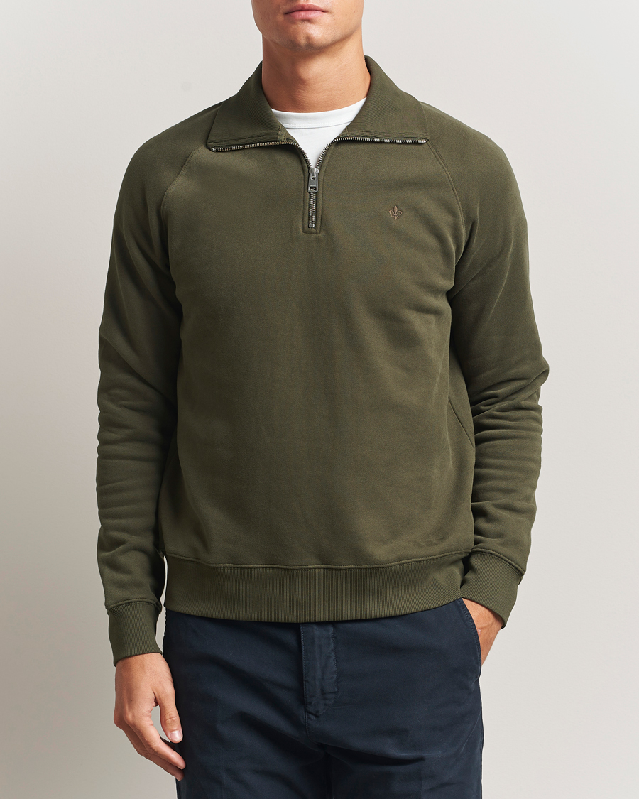 Herre | Gensere | Morris | Maryon Half Zip Sweatshirt Olive