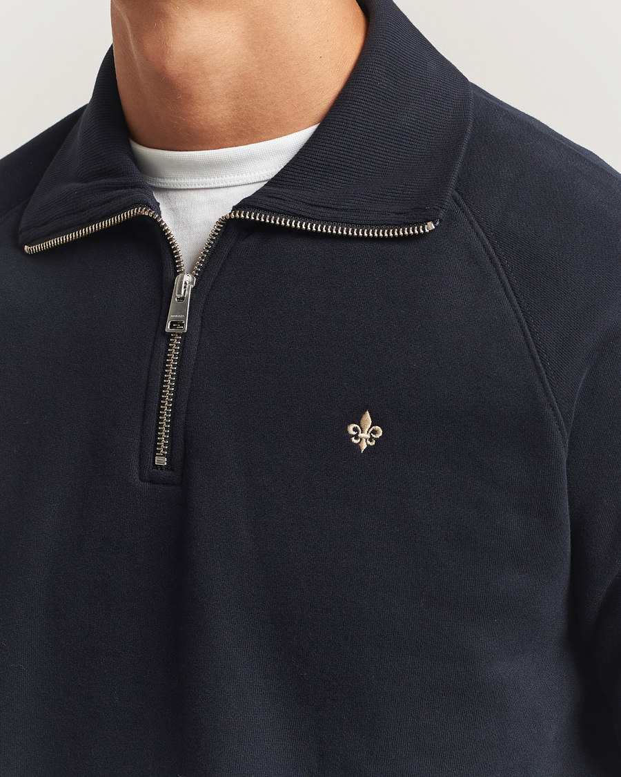Herre | Gensere | Morris | Maryon Half Zip Sweatshirt Old Blue