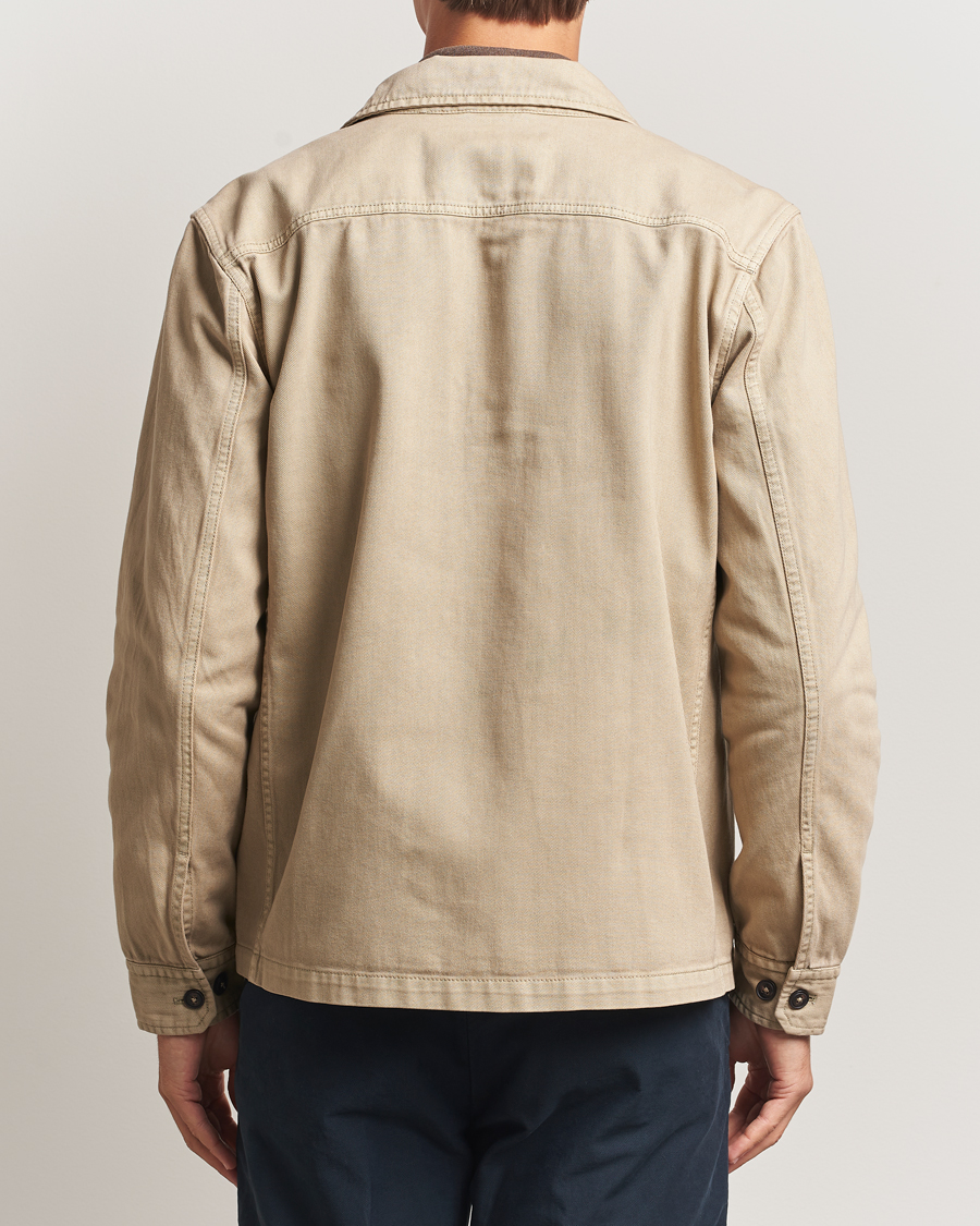 Herre | Skjorter | Morris | Alain Twill Shirt Jacket Khaki