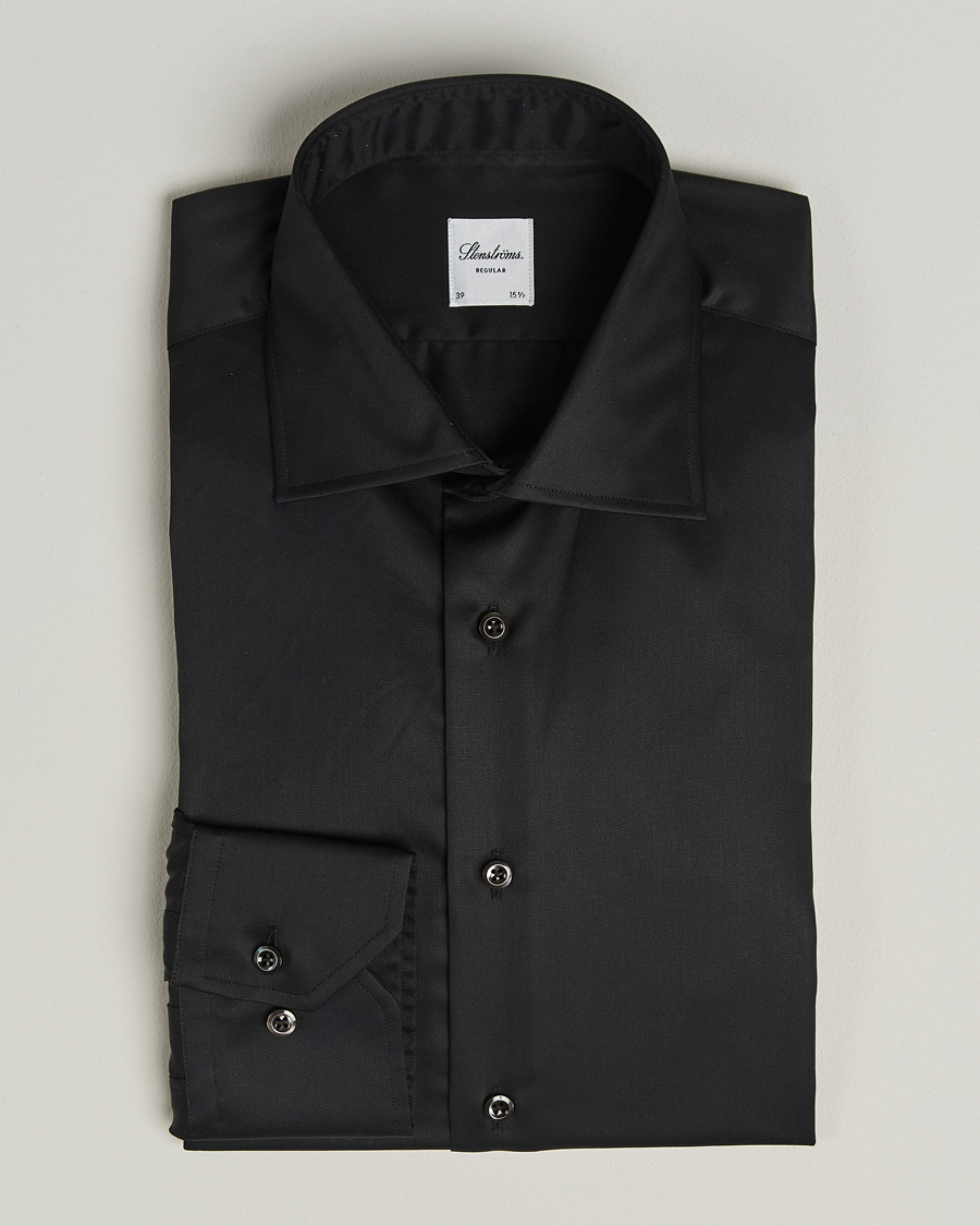 Herre | Skjorter | Stenströms | Regular Fit Shirt Black
