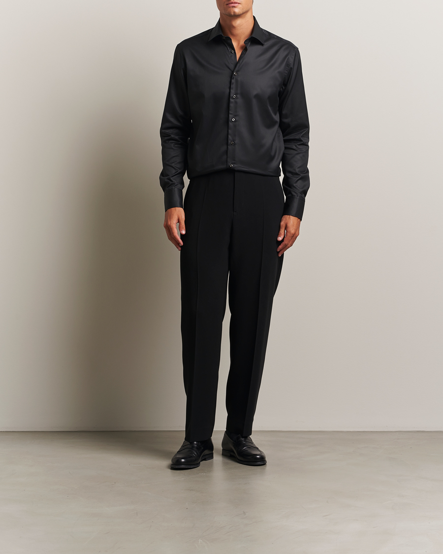 Herre | Skjorter | Stenströms | Regular Fit Shirt Black