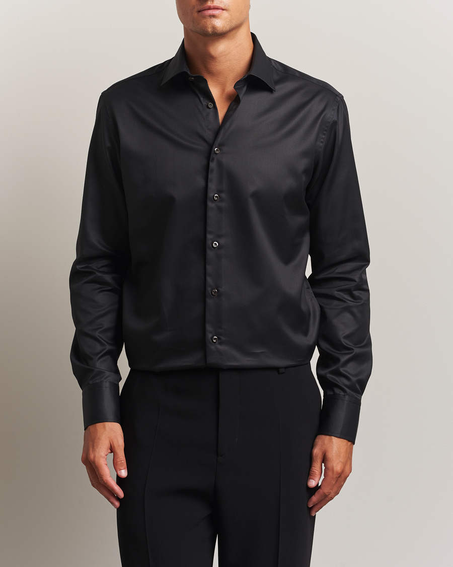 Herre | Skjorter | Stenströms | Regular Fit Shirt Black