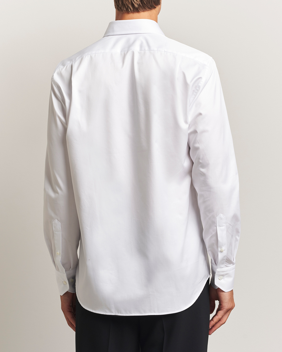 Herre | Skjorter | Stenströms | Regular Fit Cotton Twill Shirt White