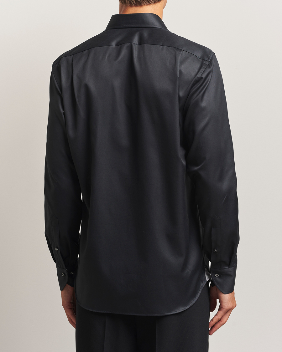 Herre | Skjorter | Stenströms | Regular Fit Contrast Shirt Black
