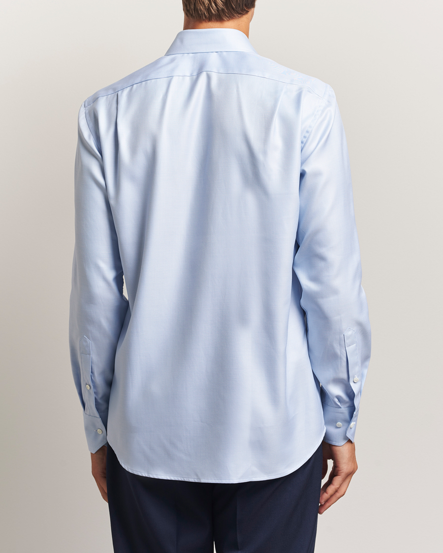 Herre | Skjorter | Stenströms | Regular Fit Houndstooth Shirt Blue