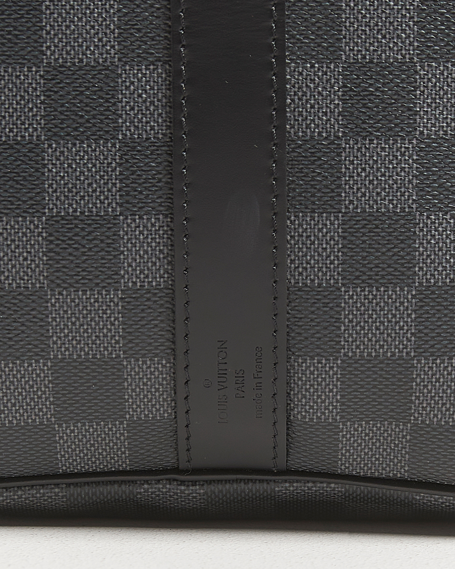 Herre | Pre-Owned & Vintage Bags | Louis Vuitton Pre-Owned | Keepall Bandoulière 45 Damier Graphite