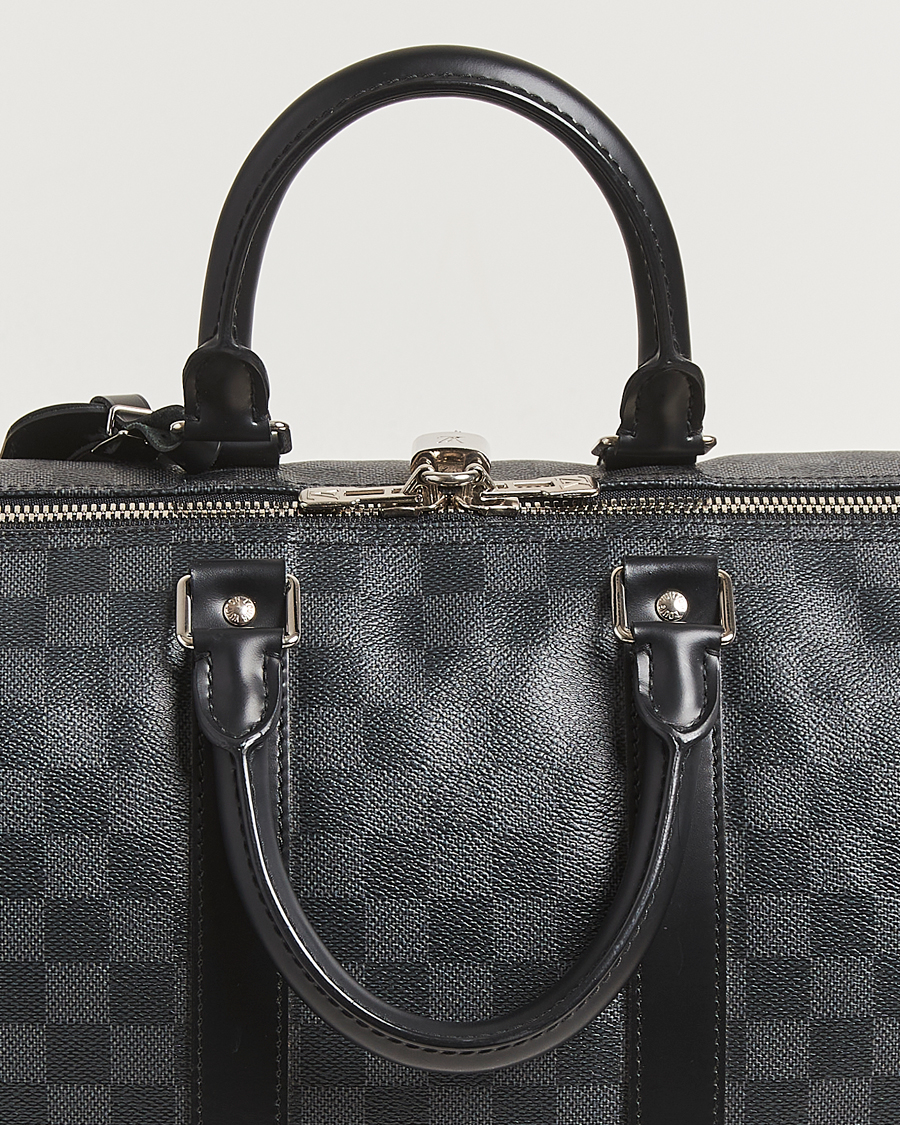 Herre | Pre-Owned & Vintage Bags | Louis Vuitton Pre-Owned | Keepall Bandoulière 45 Damier Graphite