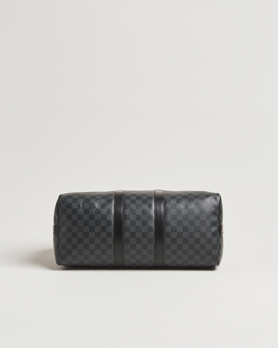 Herre | Pre-Owned & Vintage Bags | Louis Vuitton Pre-Owned | Keepall Bandoulière 45 Damier Graphite