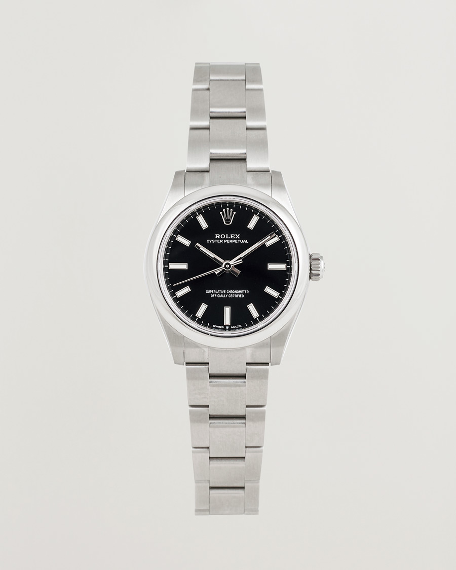 Herre | Rolex Pre-Owned Oyster Perpetual 31 Black | Rolex Pre-Owned | Oyster Perpetual 31 Black