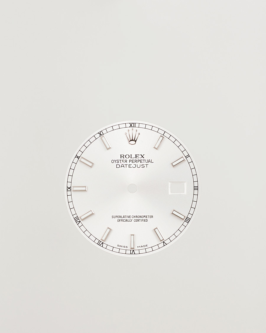 Herre | Pre-owned Utstyr | Rolex Pre-Owned | Datejust dial, date wheel, hands, 6 ref 36mm