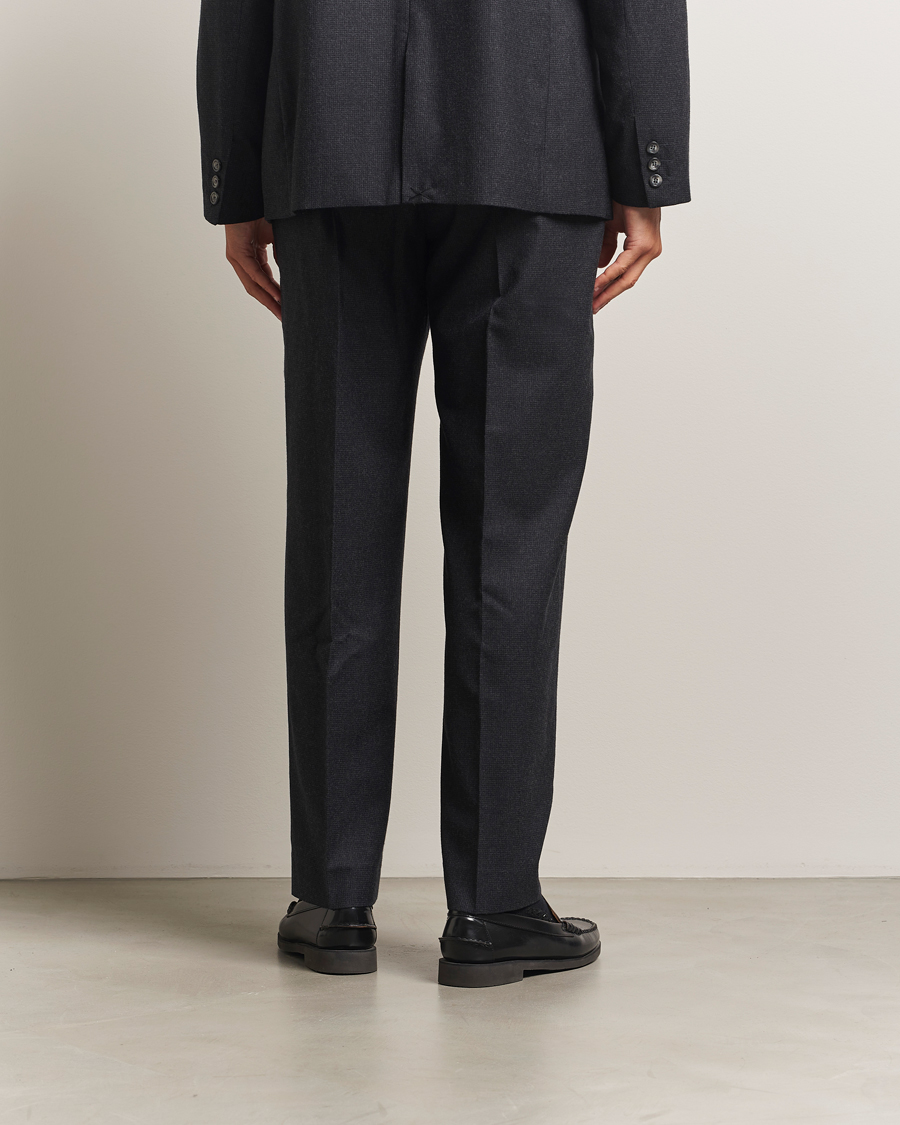 Herre | Bukser | Palmes | Wool Pleated Trousers Black