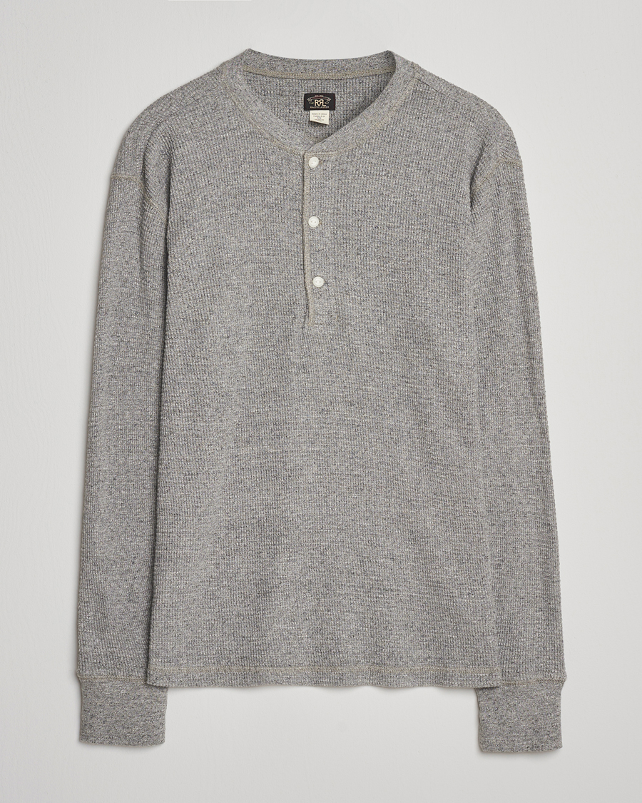 Herre | Gensere | RRL | Long Sleeve Henley Grey