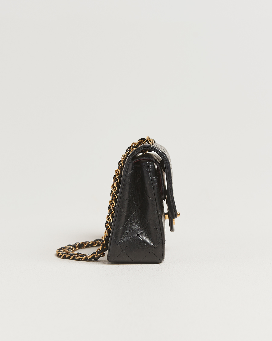 Herre | Pre-Owned & Vintage Bags | Chanel Pre-Owned | Classic Double Flap Small Lambskin Black
