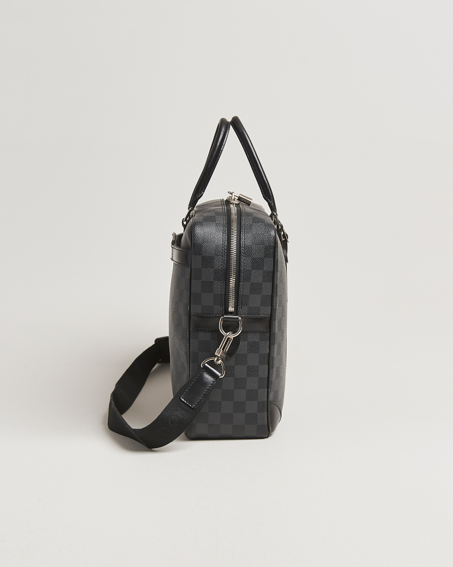 Herre | Pre-Owned & Vintage Bags | Louis Vuitton Pre-Owned | Porte Document Voyager Damier Graphite