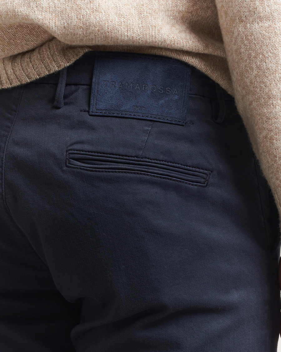 Herre | Bukser | Tramarossa | Luis Superstrech Cotton Chino Dark Blu