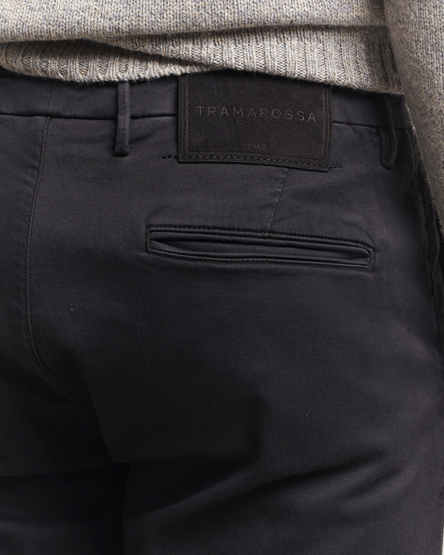 Herre | Jeans | Tramarossa | Luis Superstrech Cotton Chino Black