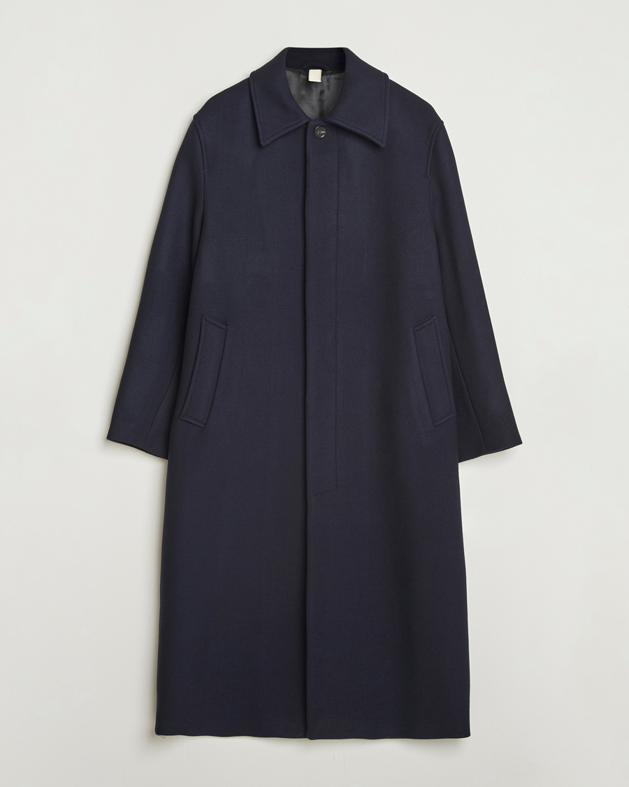 Herre | Jakker | Sunflower | Wool Winter Coat Navy
