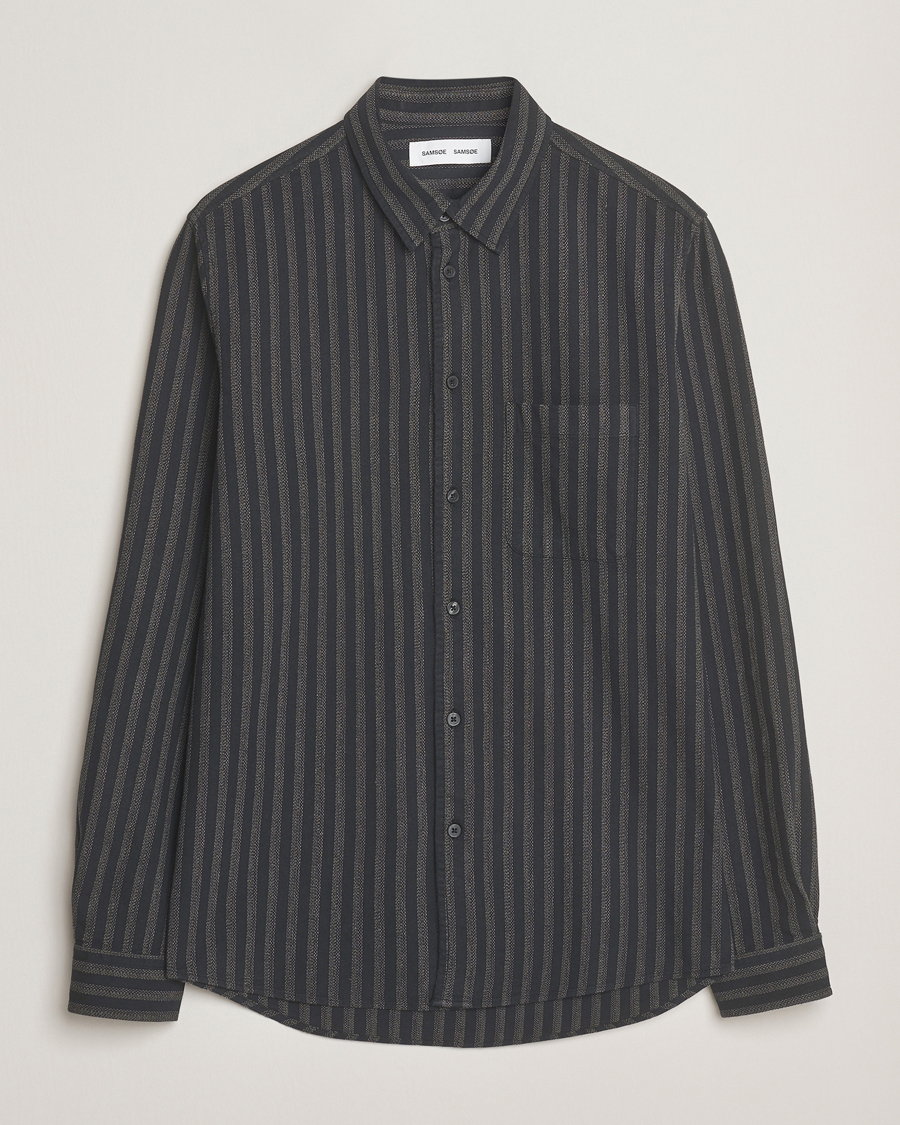 Herre | Skjorter | Samsøe Samsøe | Liam Striped Shirt Castor Grey