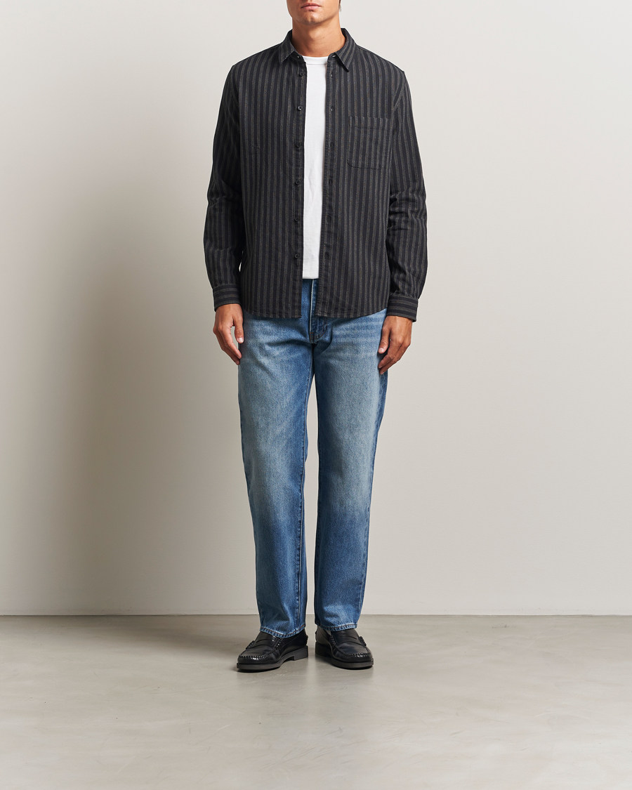 Herre | Skjorter | Samsøe Samsøe | Liam Striped Shirt Castor Grey