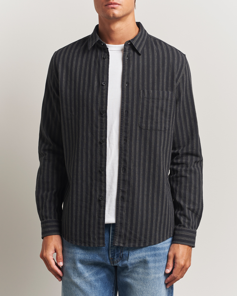 Herre | Skjorter | Samsøe Samsøe | Liam Striped Shirt Castor Grey