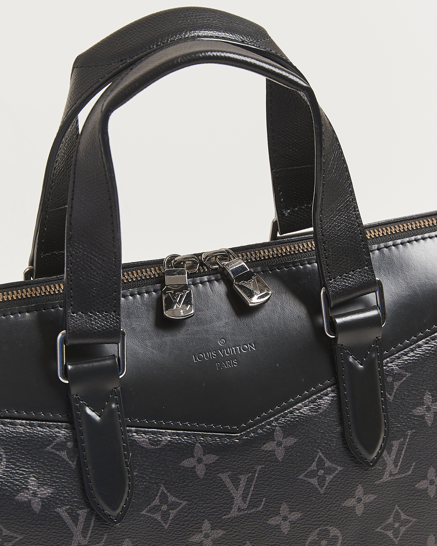 Herre | Pre-Owned & Vintage Bags | Louis Vuitton Pre-Owned | Briefcase Explorer Monogram Eclipse