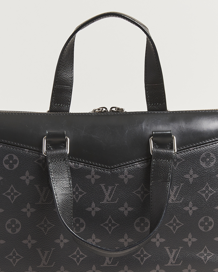 Herre | Pre-Owned & Vintage Bags | Louis Vuitton Pre-Owned | Briefcase Explorer Monogram Eclipse