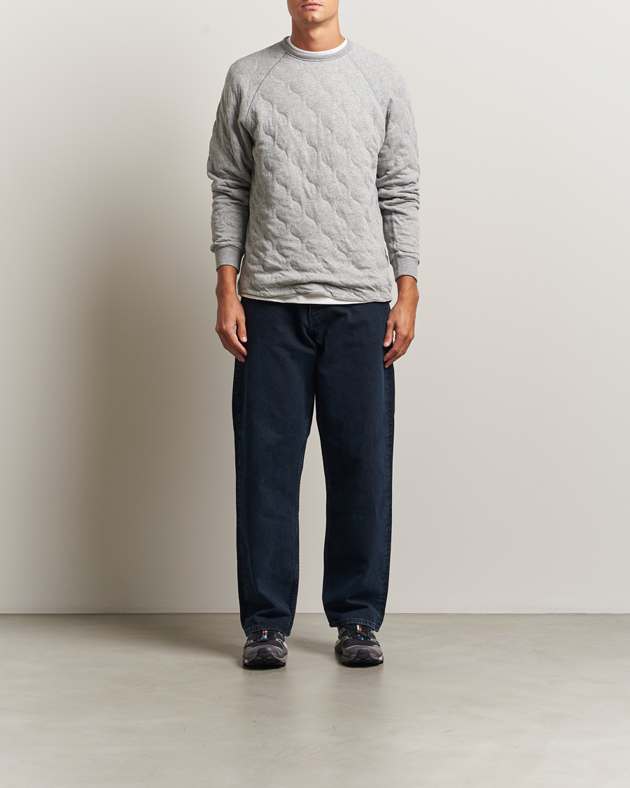 Herre | Gensere | BEAMS PLUS | MIL Quilt Crew Neck Grey