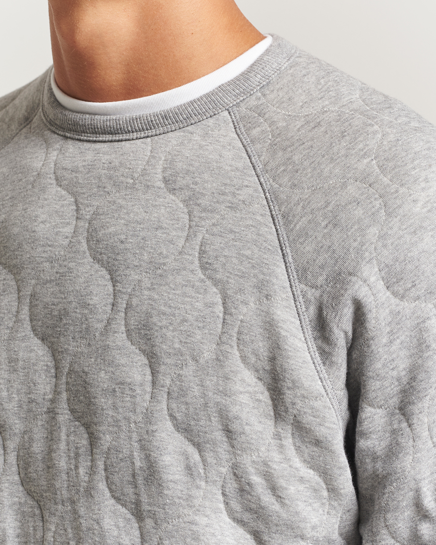 Herre | Gensere | BEAMS PLUS | MIL Quilt Crew Neck Grey