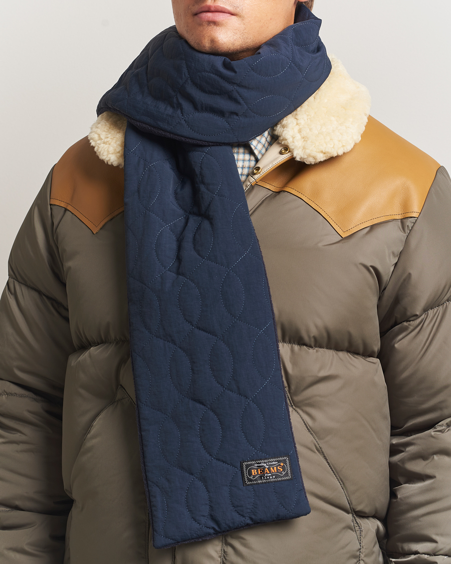 Herre | Skjerf | BEAMS PLUS | Muffler Boa Scarf Navy