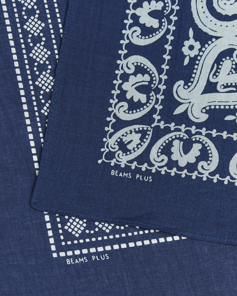 Herre | Lommetørklær | BEAMS PLUS | 2-Pack Bandana Set Navy