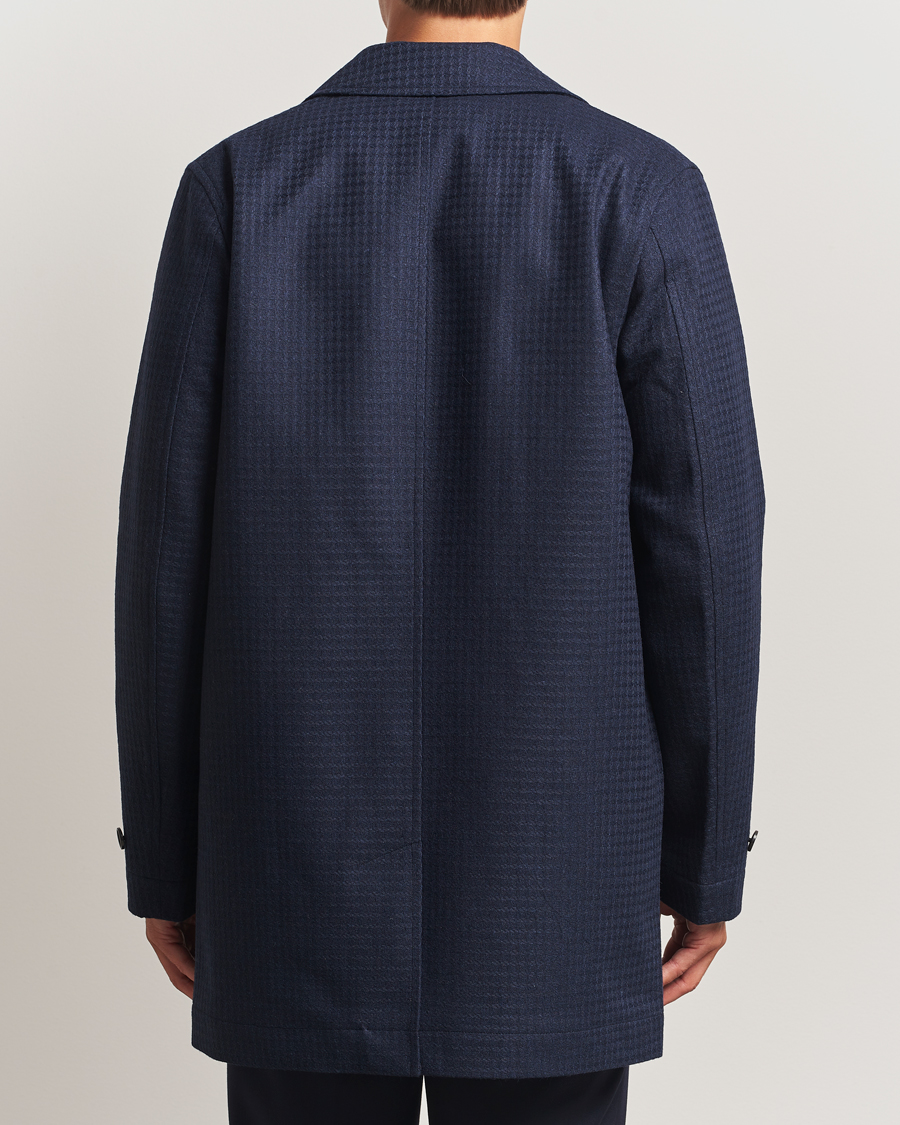 Herre | Jakker | PS Paul Smith | Wool Dogtooth Coat Blue