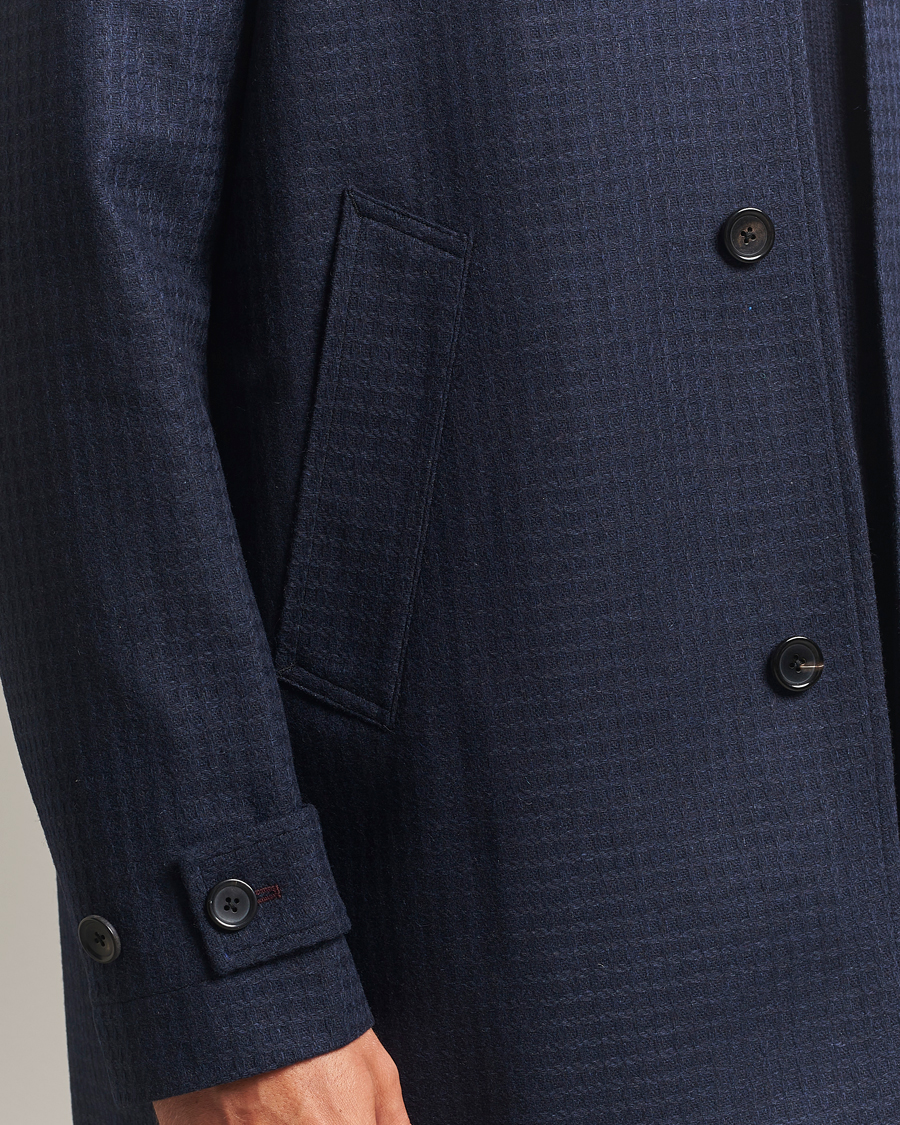 Herre | Jakker | PS Paul Smith | Wool Dogtooth Coat Blue