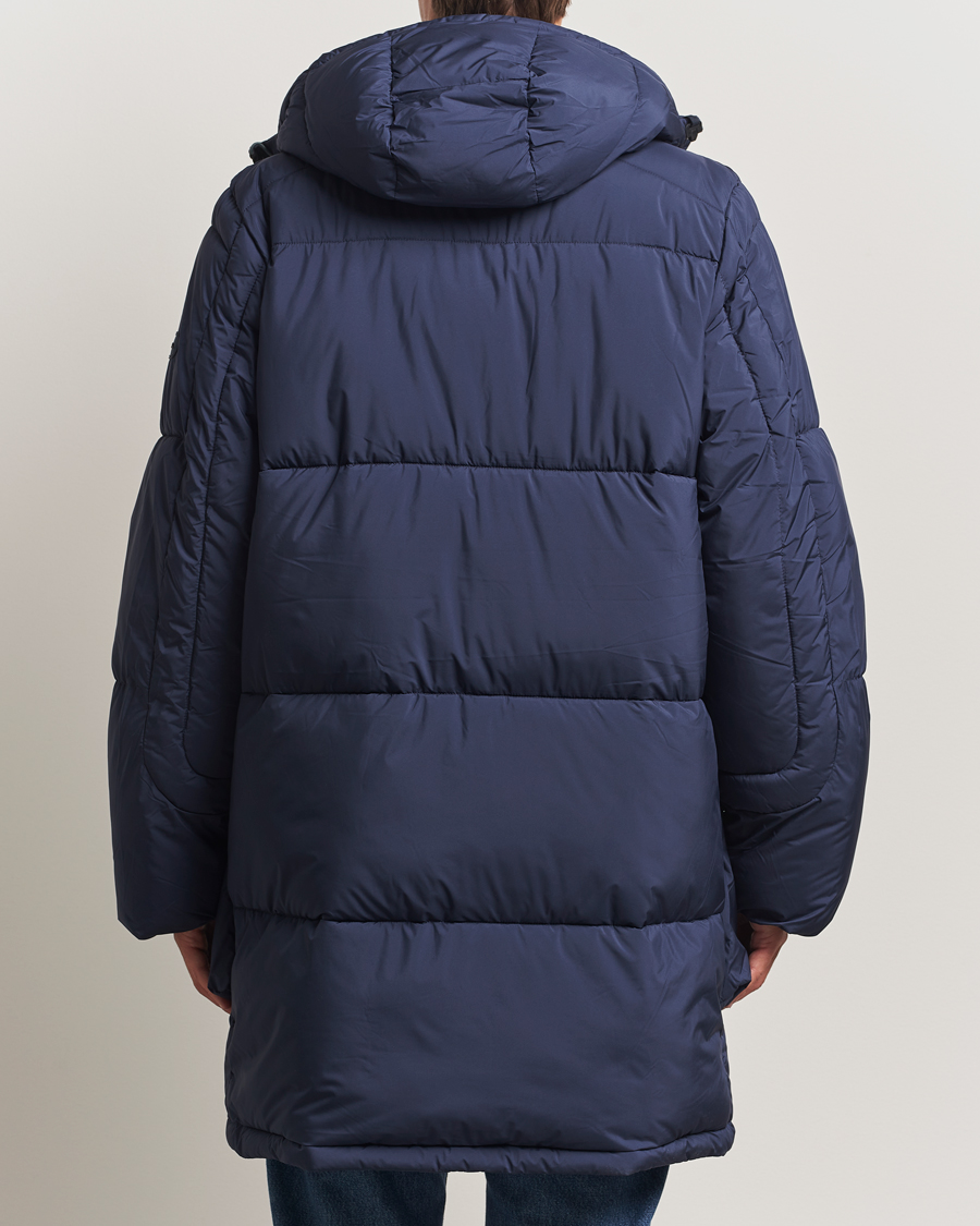 Herre | Jakker | PS Paul Smith | Fibre Down Hooded Parka Dark Blue