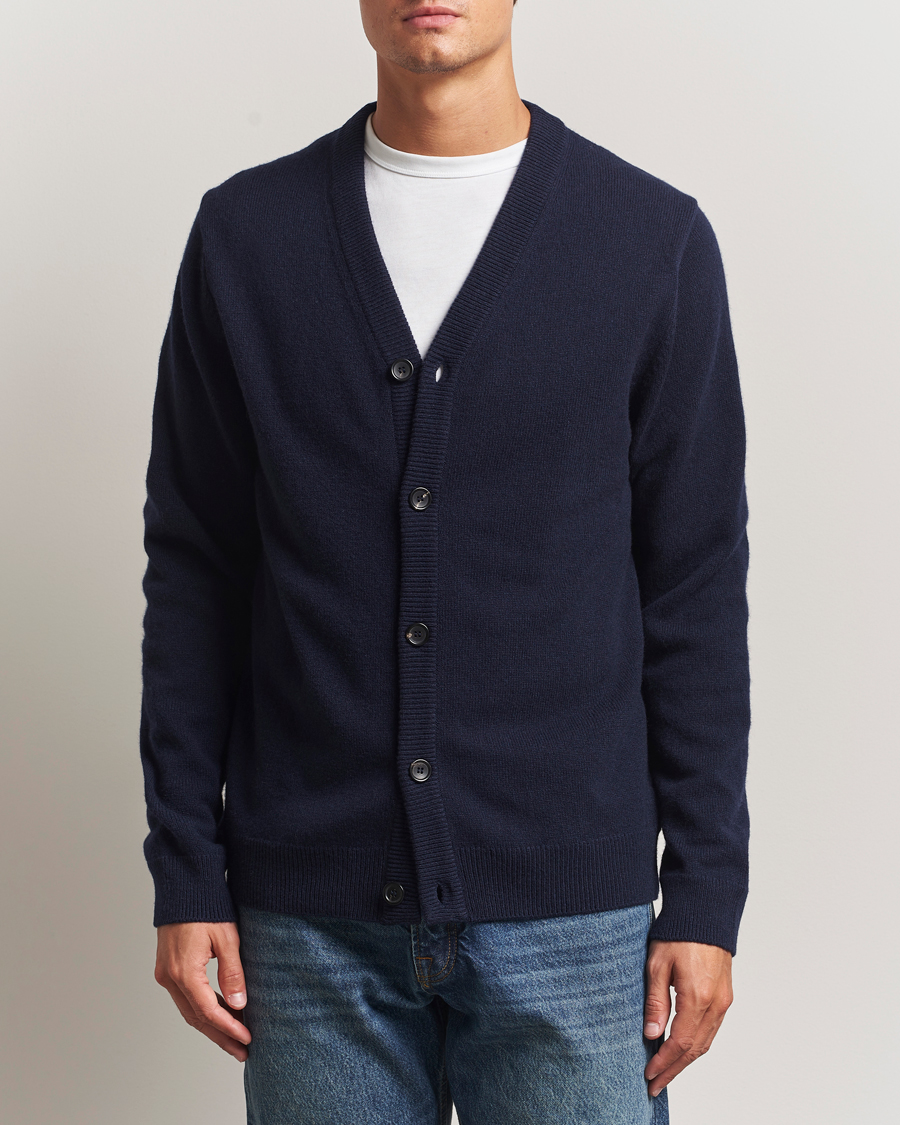 Herre | Gensere | PS Paul Smith | Merino Knitted Cardigan Blue