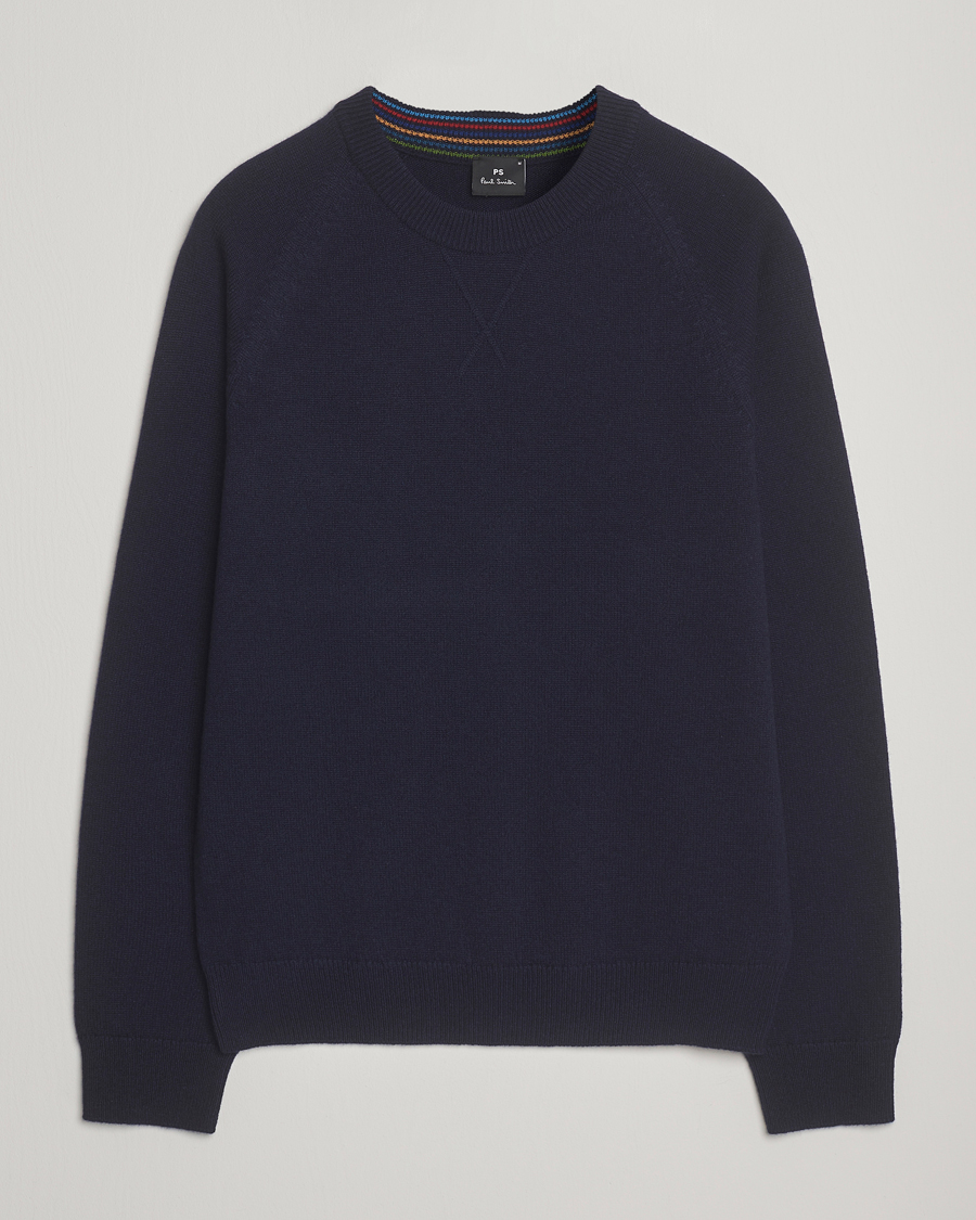 Herre | Gensere | PS Paul Smith | Merino Knitted Sweater Blue