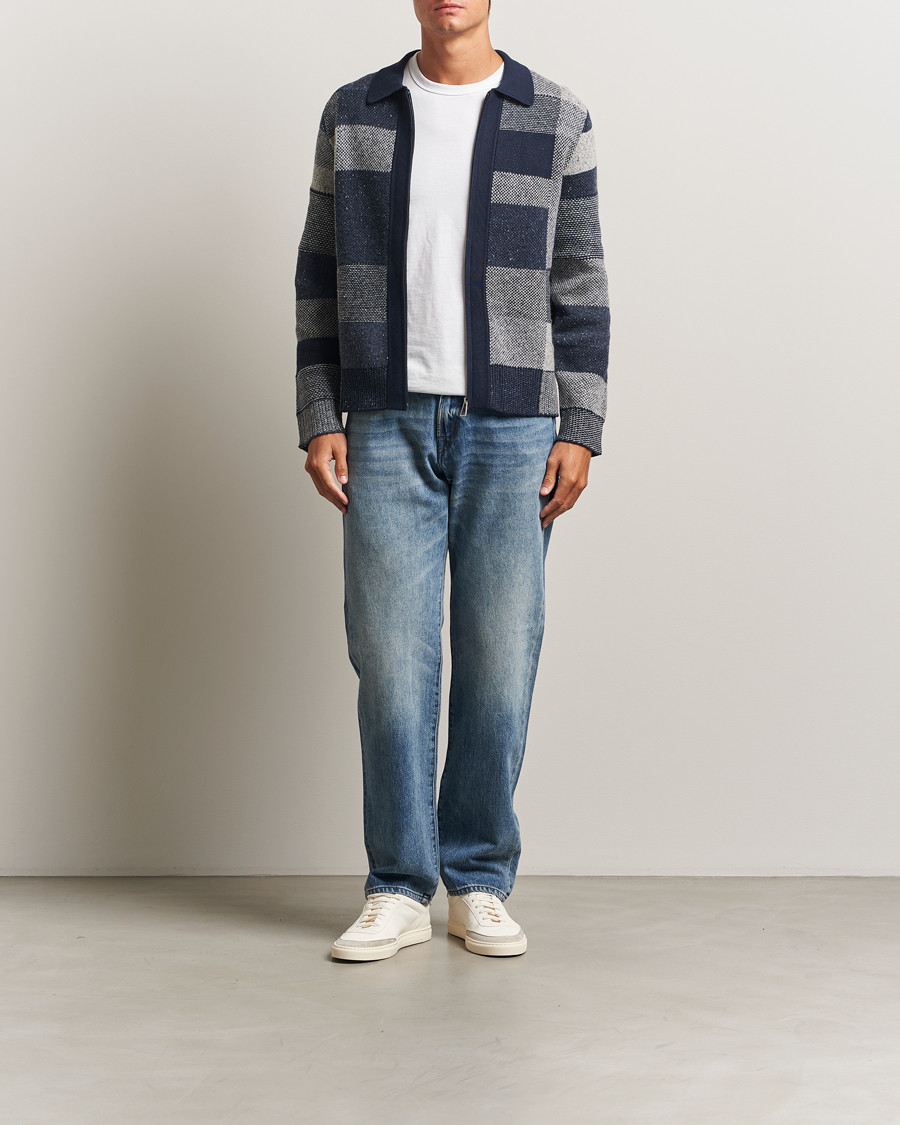 Herre | Gensere | PS Paul Smith | Colourblocked Knitted Full Zip Blue Multi